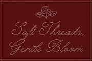 Fine Stitch Embroidered Script Font, a Script Font by AnMark (Thumbnail 6 of 13)