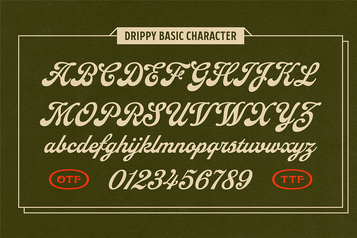 NS Drippy, a Script Font by Novisouldado (Photo 3 of 9)