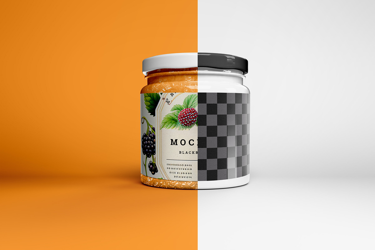 Jam Jar Mockup, a Cups & Container Mockup by dpi (Photo 2 of 6)