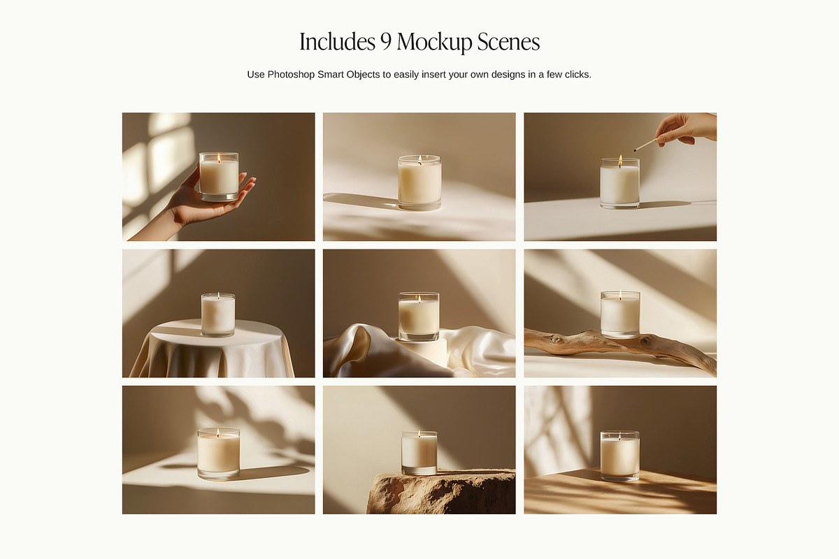 Transparent Candle Mockup Bundle, a Packaging Mockup by Wildfield Studio (Photo 4 of 17)
