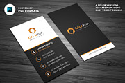 Modern Vertical Business Cards, a Business Card Template by Galaxiya (Thumbnail 1 of 8)