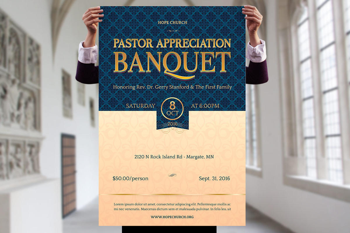 Pastor Appreciation Template Kit, an Invitation Template by Godserv Designs (Photo 3 of 7)