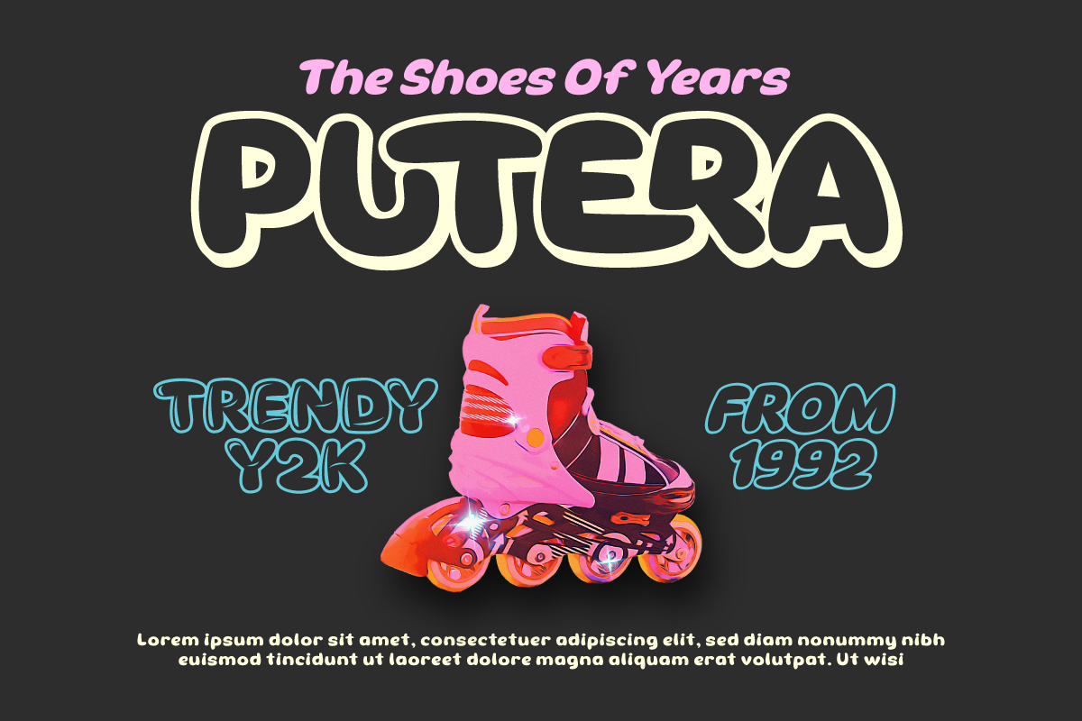 Theren - Bubble Display Font, a Sans Serif Font by twinstd (Photo 10 of 10)