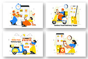 10 Online Food Delivery Apps, a Food Illustration by denayunebgt (Thumbnail 2 of 4)