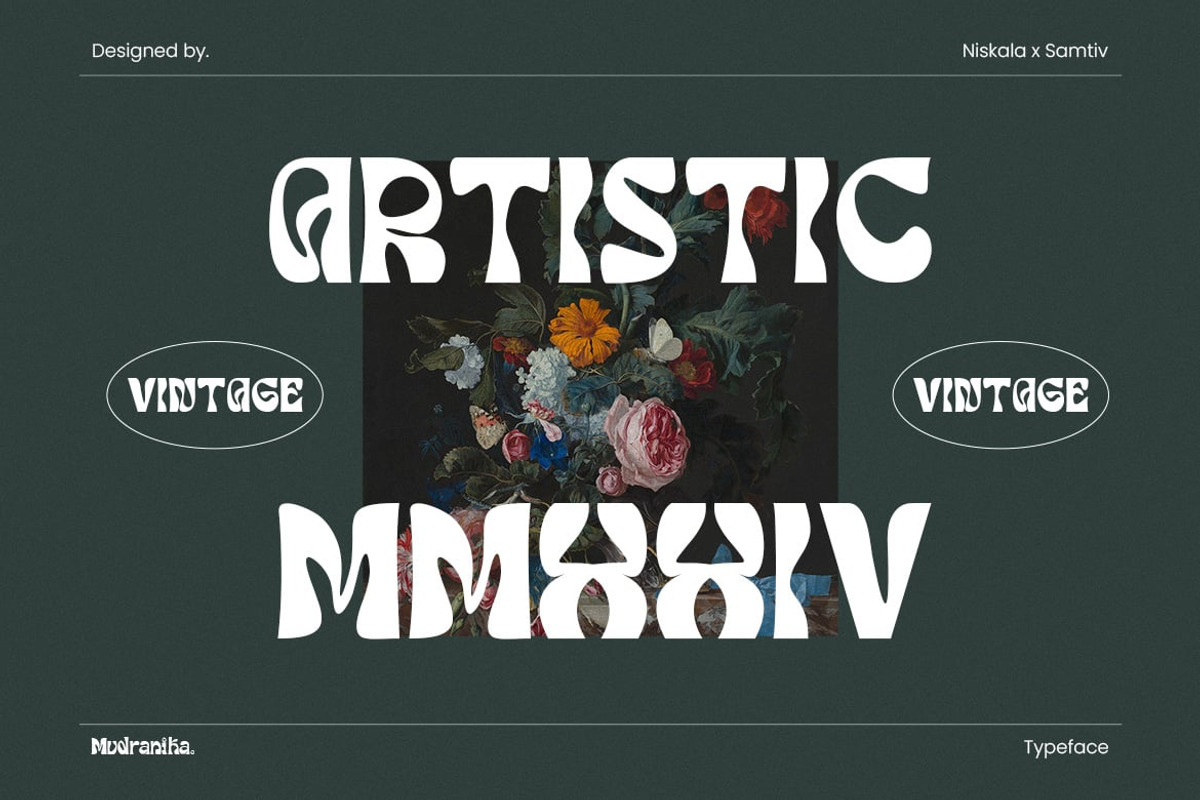Artistic - Classic Retro Font, a Sans Serif Font by Luna Shop (Photo 5 of 7)