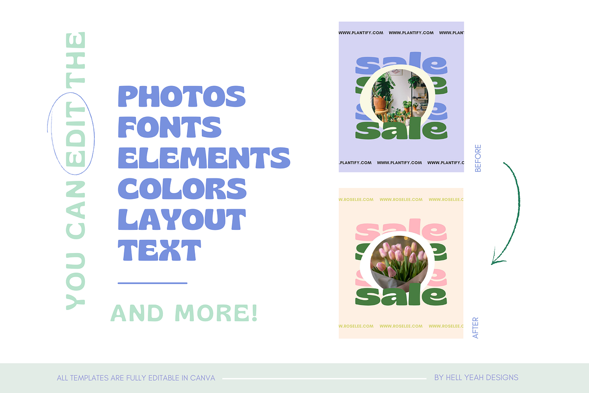 Modern Blue Instagram Templates, a Social Media Template by Hell Yeah Designs (Photo 9 of 10)