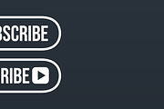 YouTube Subscribe Button icon, a Graphic by Vaughn Studios (Thumbnail 6 of 6)