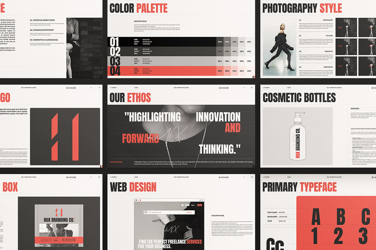 Brand Guidelines Design Template, a Presentation Template by ArtisanaAura (Photo 3 of 13)