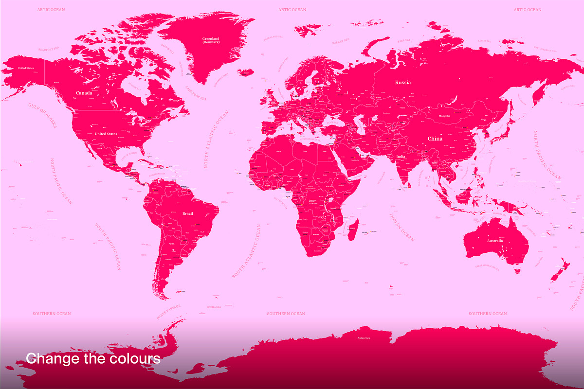 World Vector Map, a Graphic by Fucina™ (Photo 3 of 6)