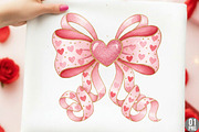 Coquette Bow Heart Png, Valentine, an Illustration by Designking (Thumbnail 1 of 6)