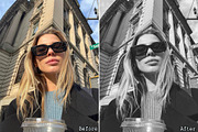 15 B&W Lightroom Photo Presets, a Preset Add-On by Presets by Yevhen (Thumbnail 9 of 10)