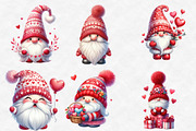 Sweet Valentine's Day Gnome Clipart, an Illustration by Designworld (Thumbnail 3 of 6)