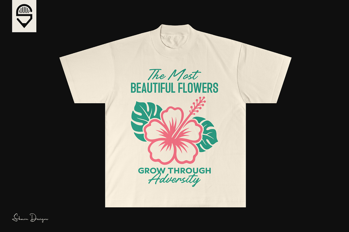Inspiring Hibiscus Floral T-shirt, a Graphic by shaondesigns (Photo 5 of 5)
