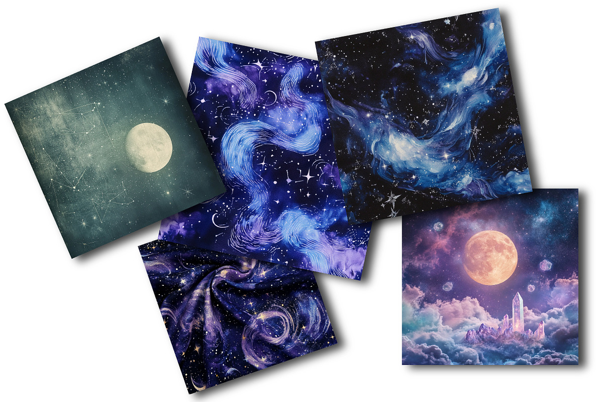 Magical Celestial Backgrounds, an Illustration by OK Design (Photo 3 of 3)