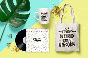 Unicorn Magic: Clipart & Lettering