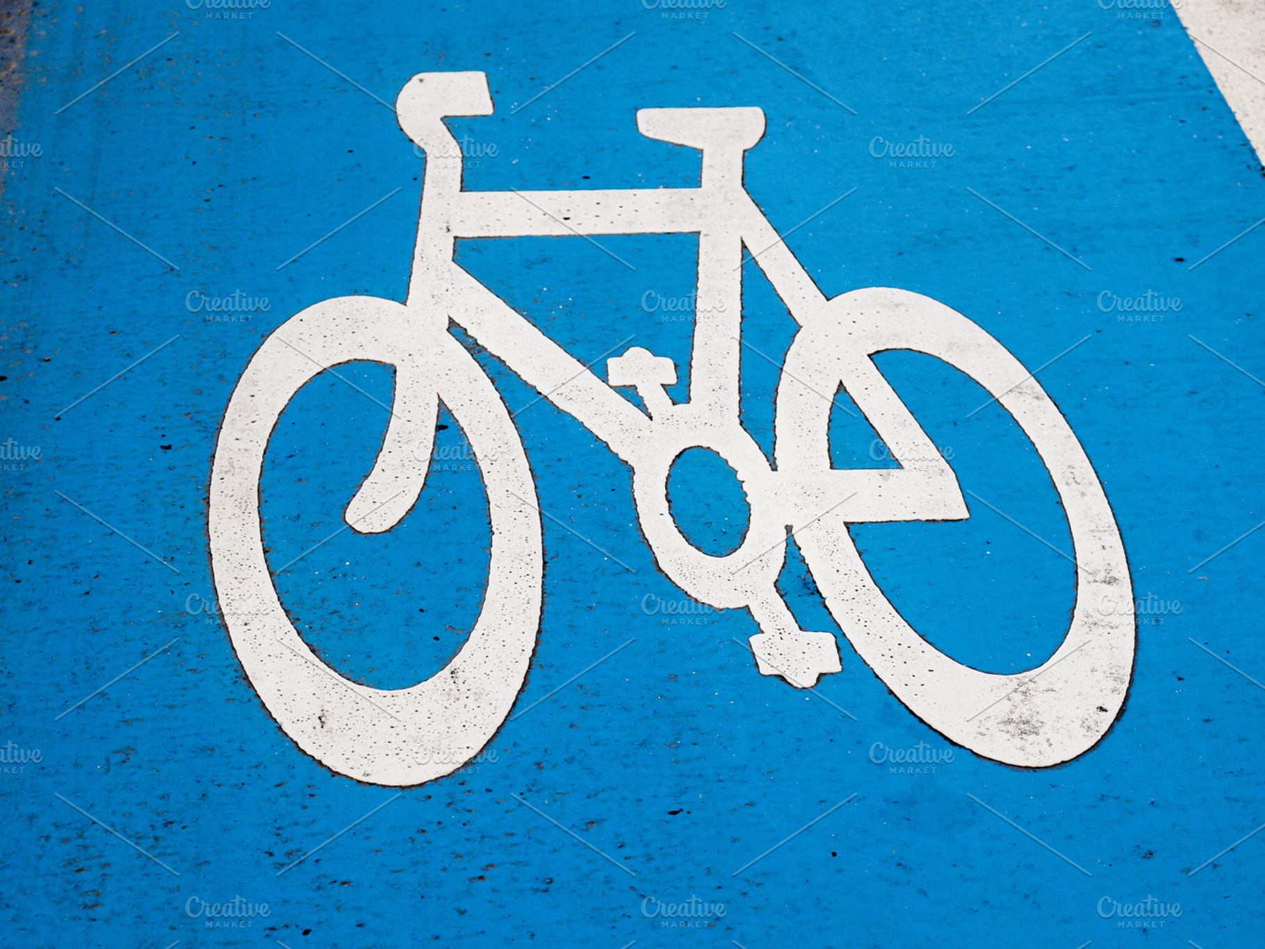 Bike lane sign featuring bike, lane, and sign
