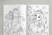 Magical Princess Coloring Book Vol47, a Person Illustration by ikarifq shop (Thumbnail 6 of 7)