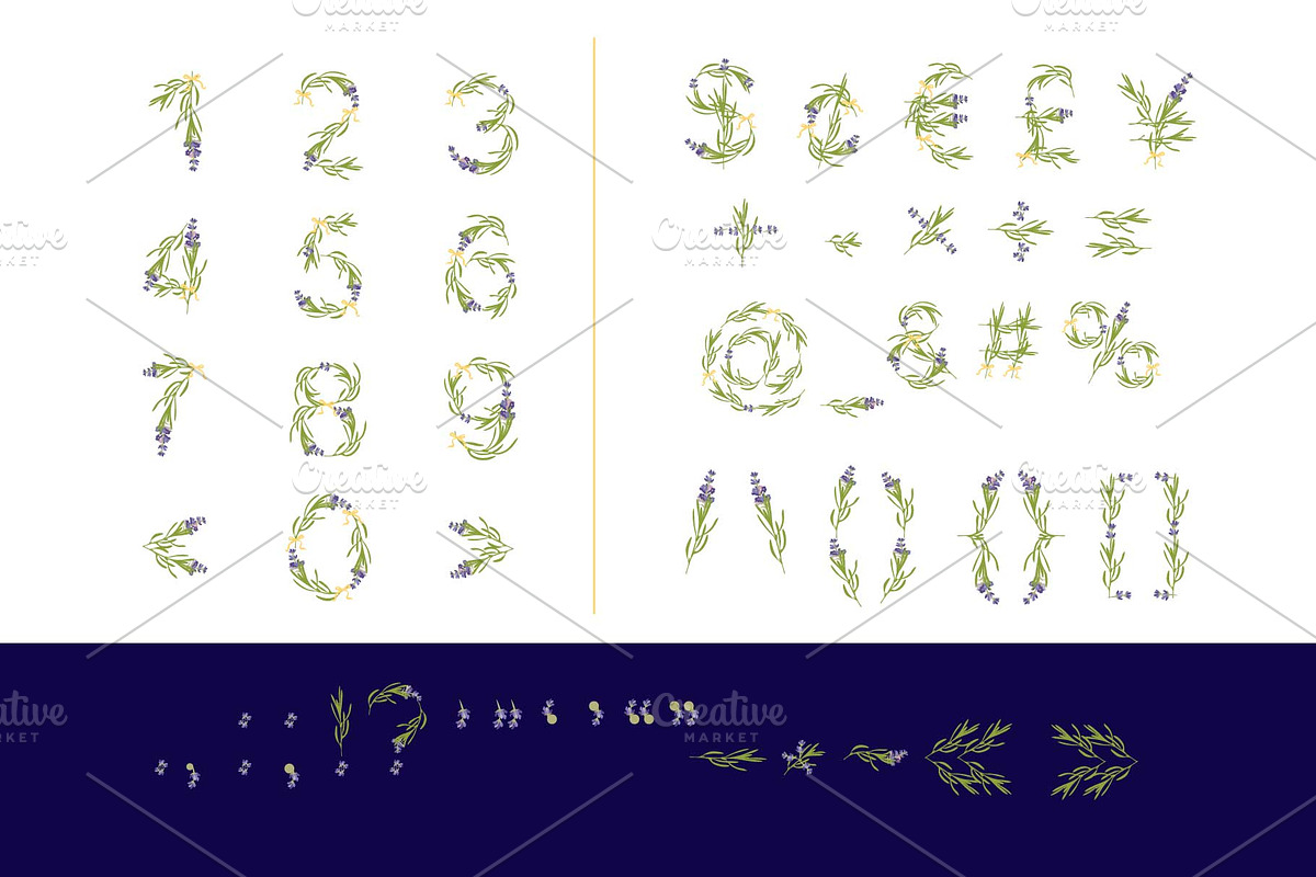 LAVENDER-TIME-Color font preview 2
