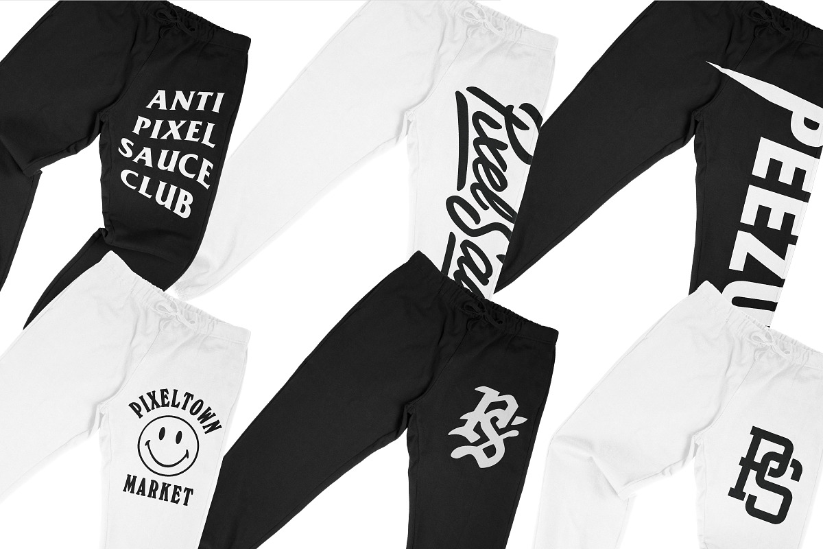 Shaka Wear 14oz Heavy Sweatpants, a Bottom Mockup by Pixel Sauce™ (Photo 2 of 6)