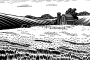 Grassy Farm Field, an Illustration by blue67sign (Thumbnail 2 of 2)