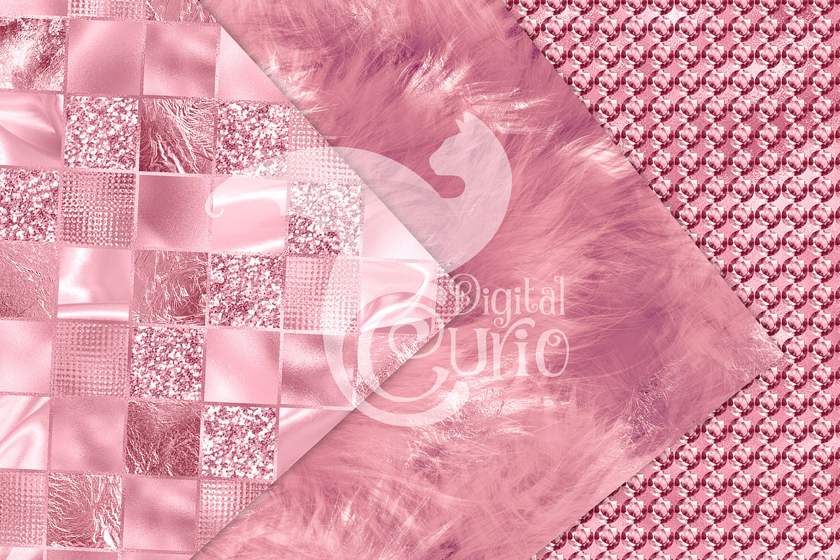 Luxury Pink Textures, a Texture Graphic by Digital Curio