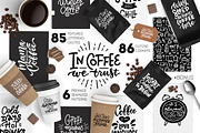 Coffee lettering &clipart collection, a Decorative Illustration by Lana Sham (Thumbnail 1 of 15)