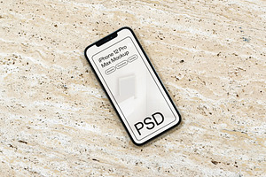 Minimal Neutral IPhone Mockup PSD