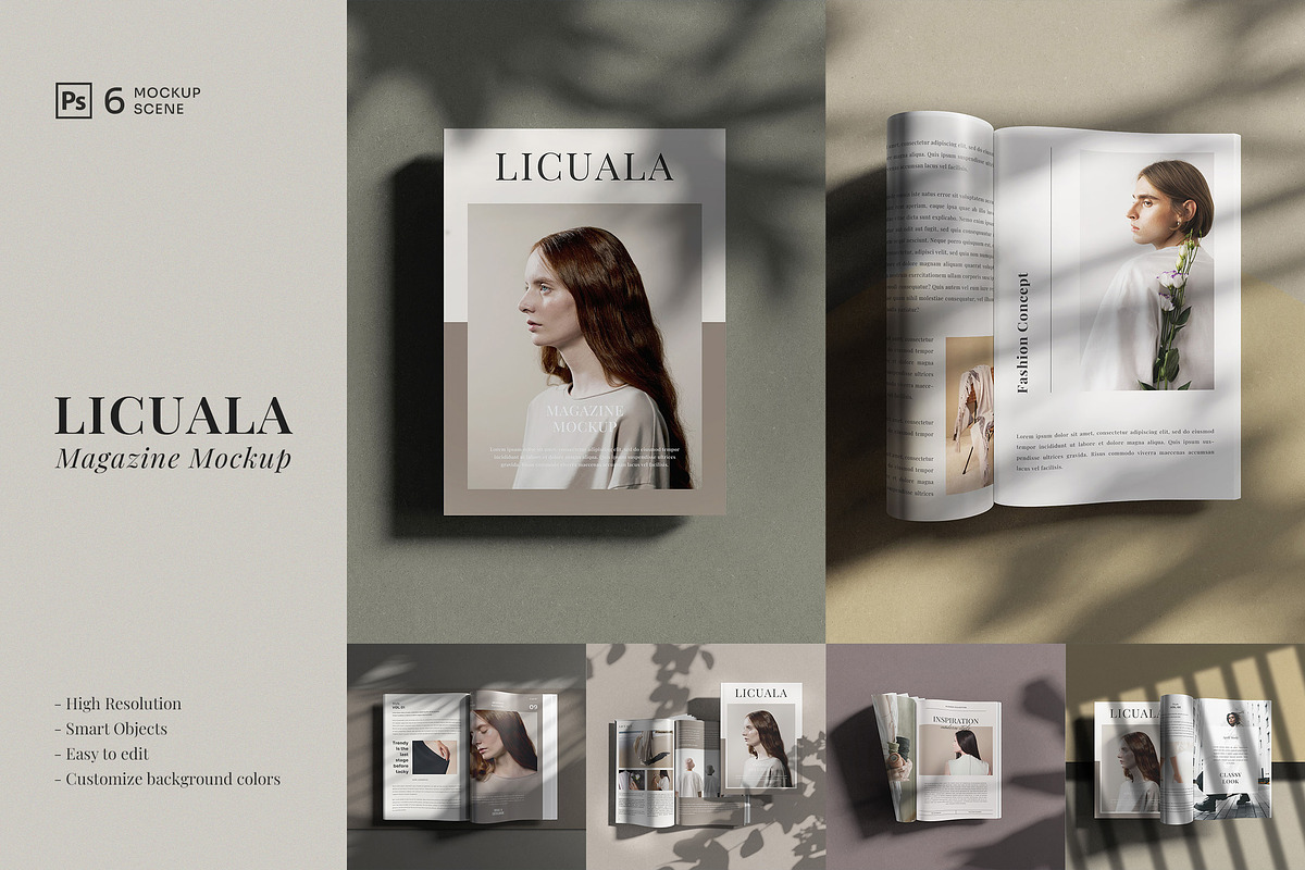 Licuala || Magazine Mockup, a Books & Magazine Mockup by JafarNation (Photo 1 of 7)