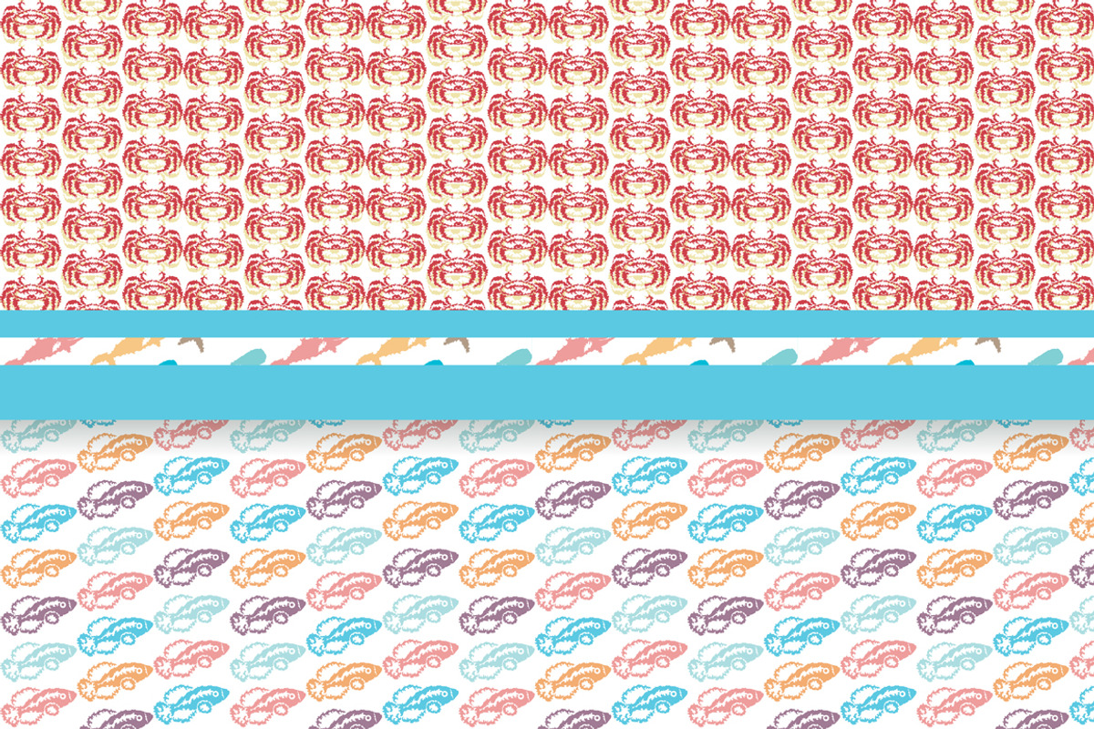 10 Marine Seamless Patterns preview 3