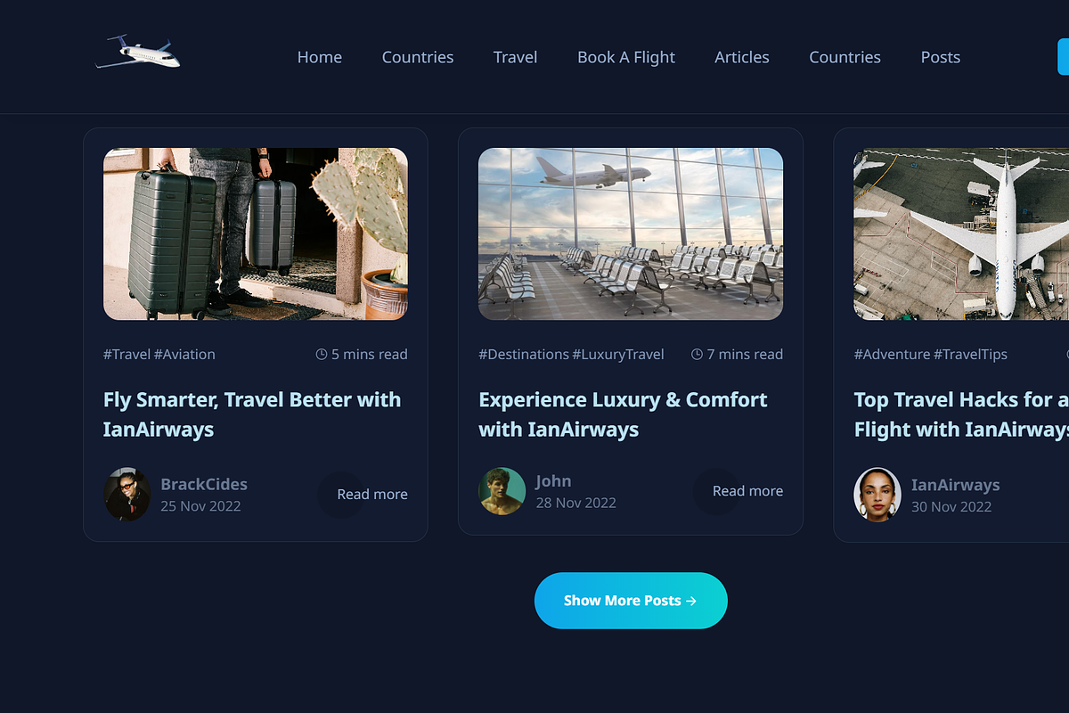 IanAirways- Travel Template, a HTML Template by NomaTemplates (Photo 10 of 22)
