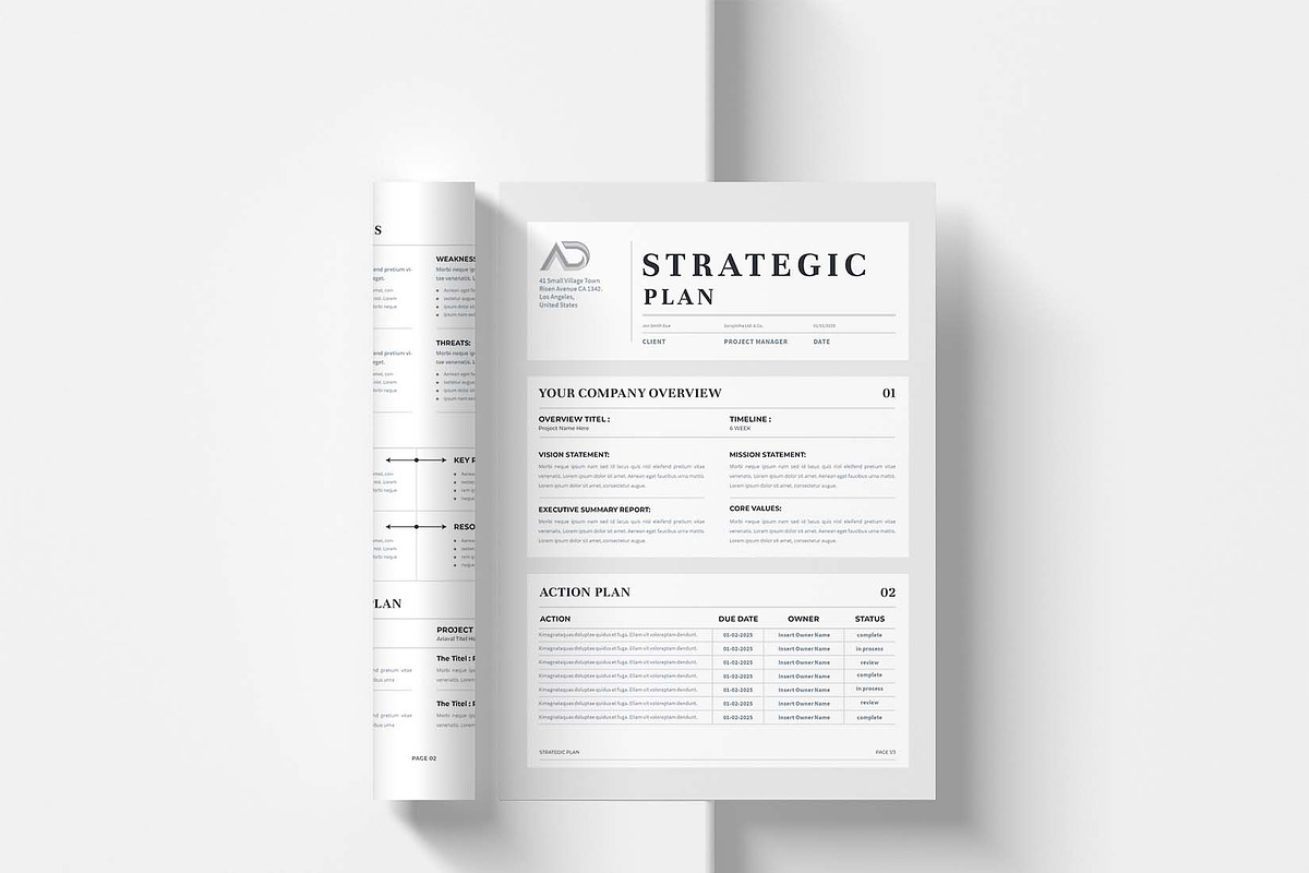 Strategic Plan | MS Word & Indesign, a Stationery Template by design_hut (Photo 6 of 7)