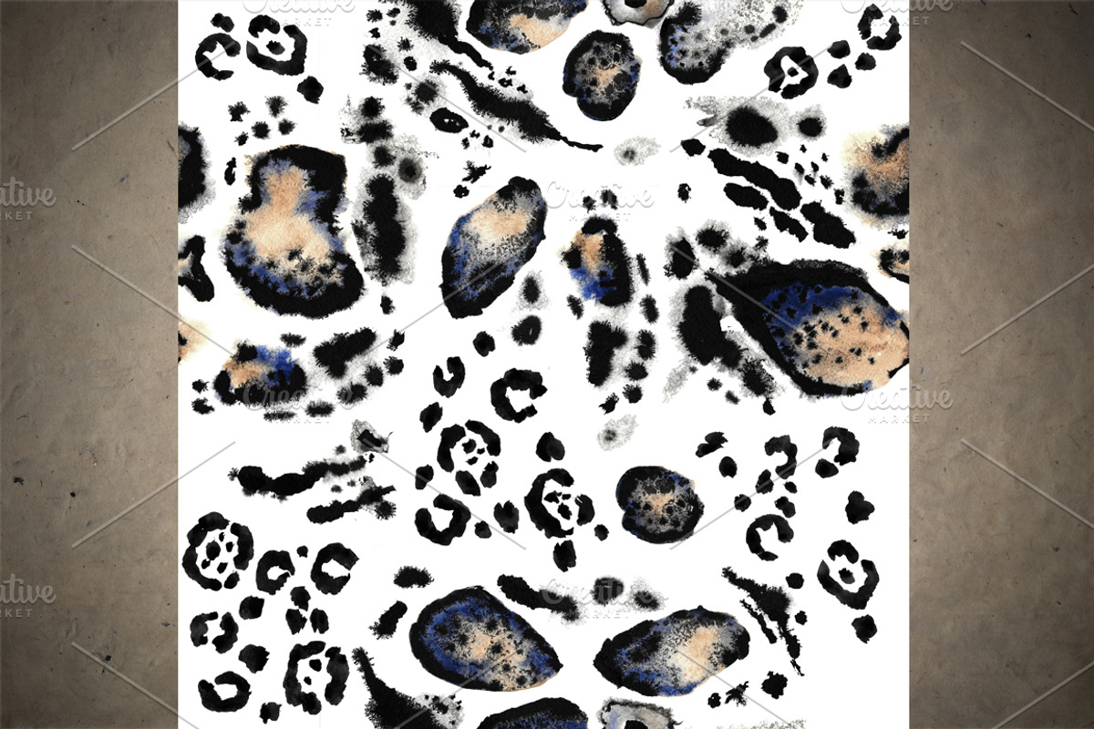 Watercolor Leopard Skin Patterns, a Pattern Graphic by StabuLaRasa illustration (Photo 3 of 7)