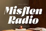 Misflen Radio Modern Bold Serif, a Serif Font by Letterena Studios (Thumbnail 1 of 15)