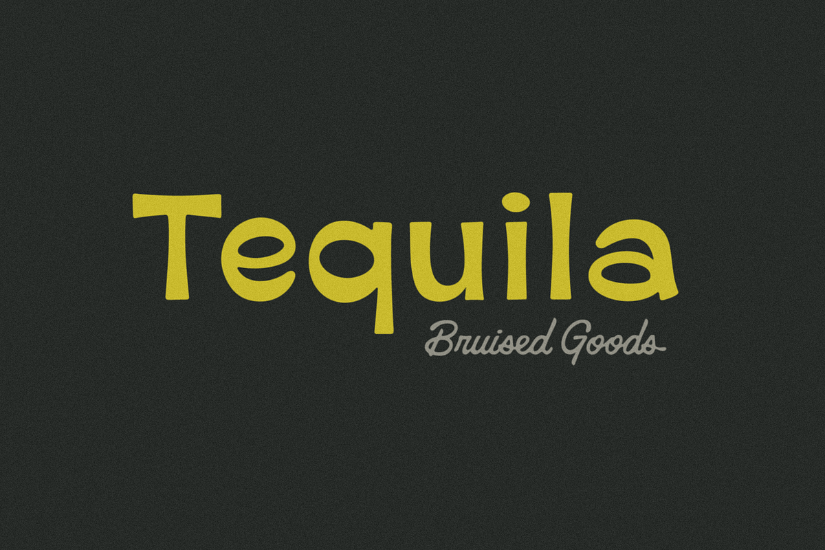 Tequila, a Sans Serif Font by Bruised Goods (Photo 3 of 6)