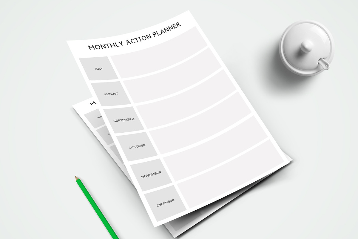 Canva Monthly Action Planner, a Templates & Theme by ARP Creation (Photo 3 of 3)