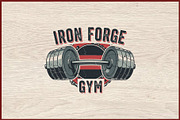10 Vintage Gym Fitness Badge Logo, a Sport Illustration by Artivon (Thumbnail 11 of 11)
