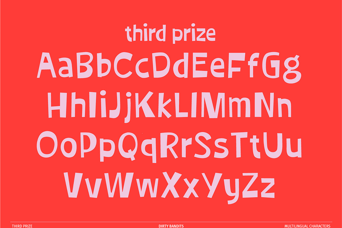 Third Prize Font, a Handwritten Font by Dirty Bandits Type (Photo 6 of 11)