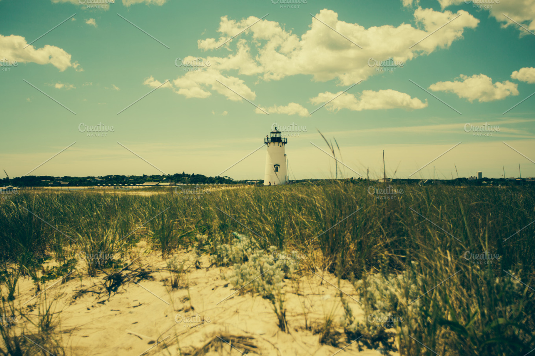 Harbor Lighthouse Containing Lighthouse Sky And Clouds