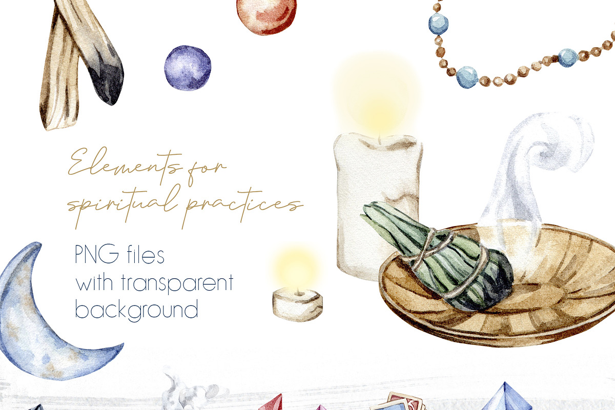 Watercolor Meditation Collection, a Decorative Illustration by S_ARTLOVE (Photo 4 of 10)
