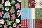 Vector Christmas Graphics & Patterns, a Pattern Graphic by venimo (Thumbnail 3 of 12)