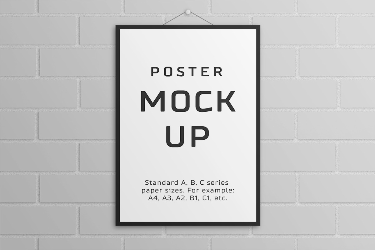 Poster Mock Up – A/B/C Paper Sizes, a Print Template by Petr Stránský (Photo 5 of 8)