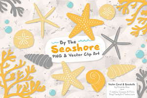 Sunshine Vector Seashells, an Illustration by Amanda Ilkov