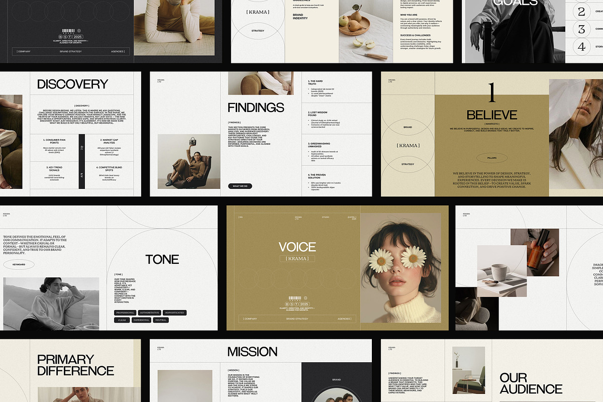 Krama Brand Strategy Template, a Presentation Template by Studio Elevate (Photo 2 of 12)