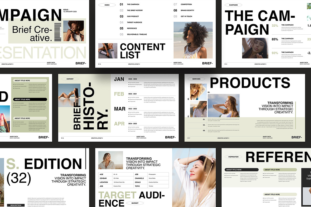 Creative Brief Campaign Presentation, a Presentation Template by NorthPeak (Photo 6 of 11)