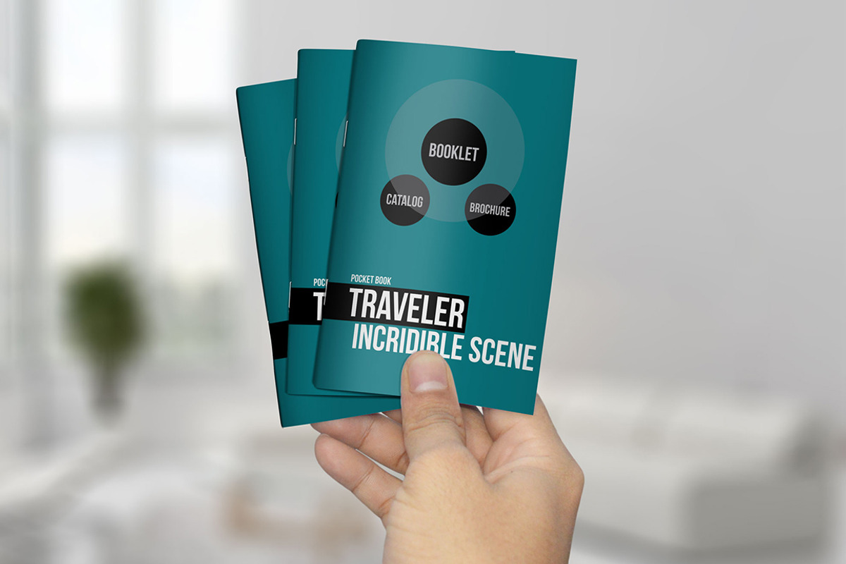 Pocket Booklet / Catalog Mockups, a Print Template by Kongkow (Photo 1 of 3)