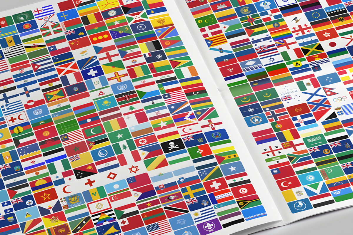Rounded Rectangle Flags (460 Flags), a Solid Icon by alpercakici (Photo 3 of 7)