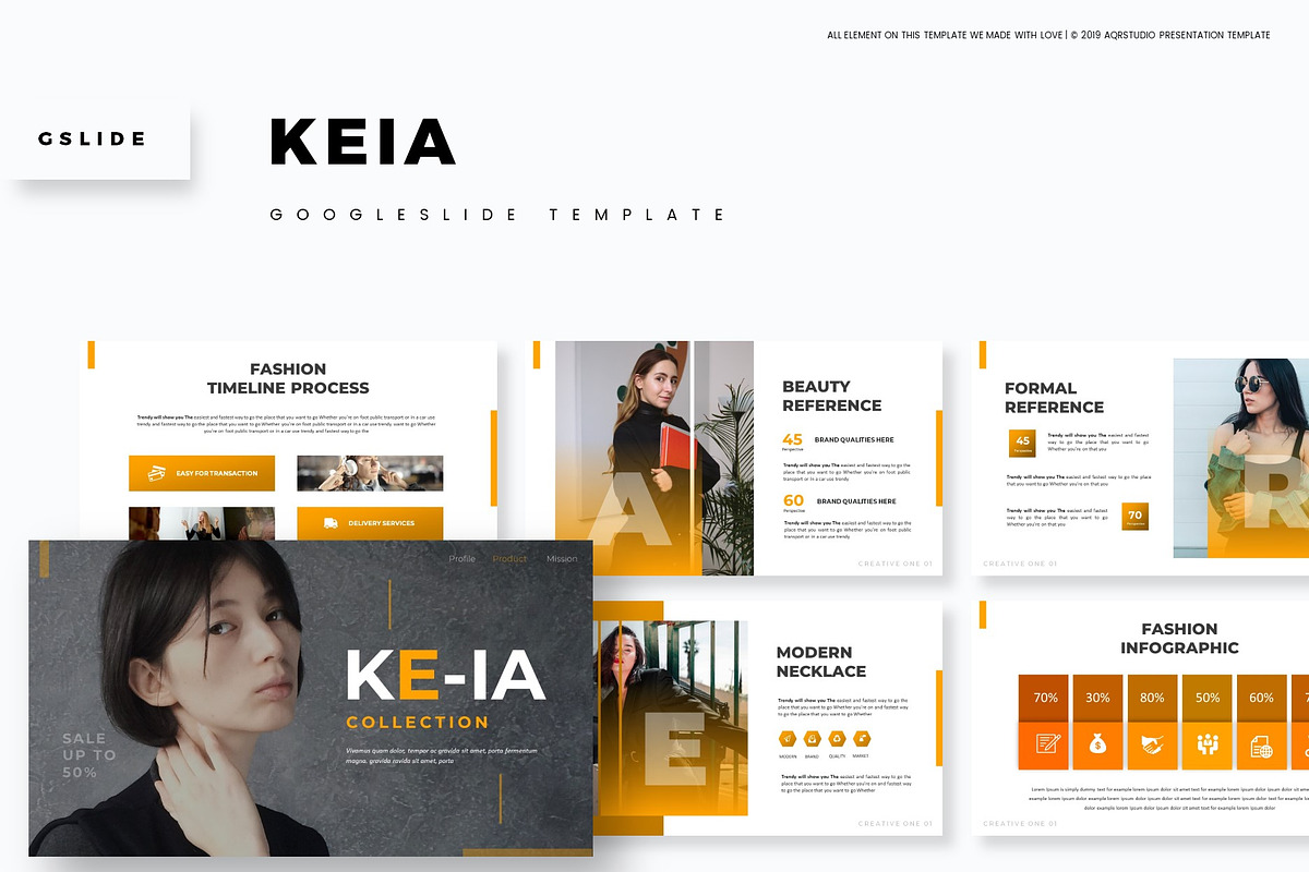 Keia - Google Slide Template, a Presentation Template by AQR Studio