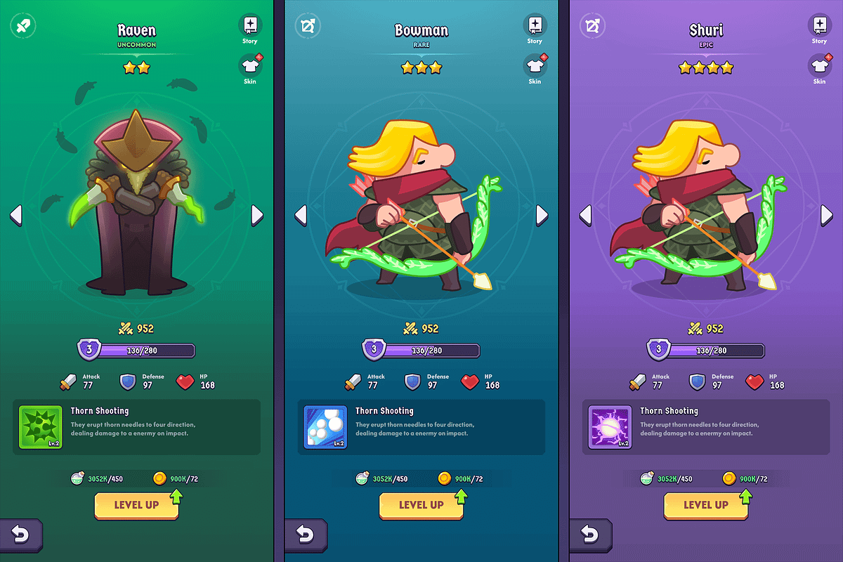 GUI Pro - Fantasy Hero, an UI Kit Template by LAYERLAB (Photo 19 of 29)