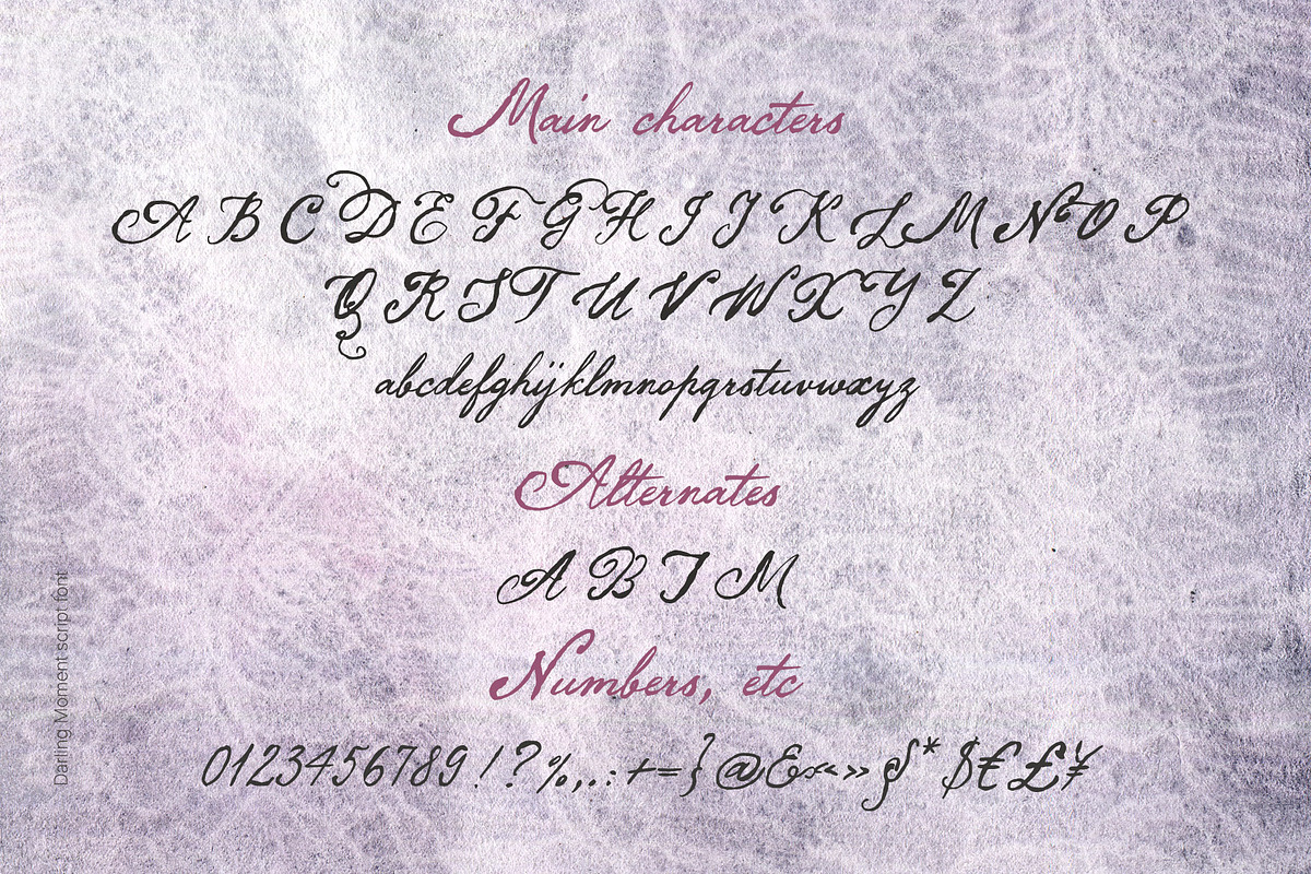 Darling Moment vintage script font, a Script Font by TD fonts (Photo 8 of 10)