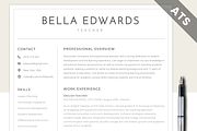 Clean, Simple, Minimalist Resume, a Resume Template by MondaySpark (Thumbnail 1 of 7)
